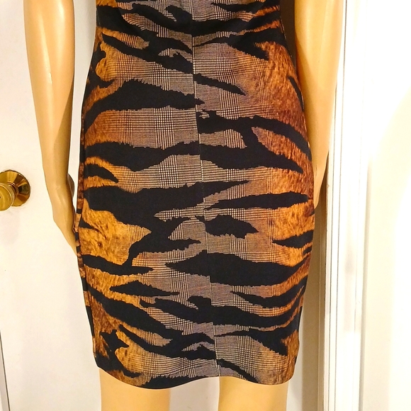 🔥 🔥 NWOT Alexander McQueen Multicolor, Gennplad, Zebra Print Design Dress - Picture 13 of 16